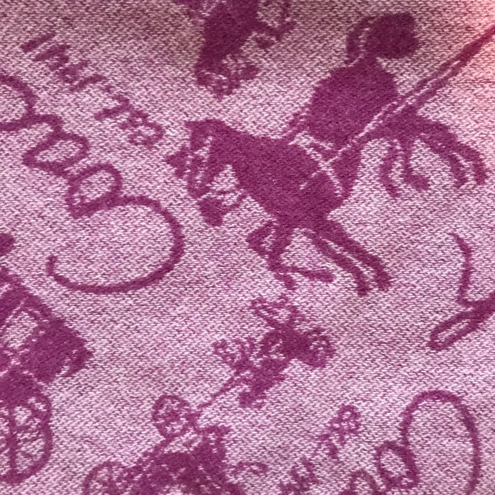 Coach Heritage Horse Carriage Muffler Scarf - Picture 4 of 5